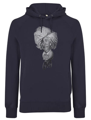 ALBERT EINSTEIN RIDING HIS BICYCLE | HOODIE