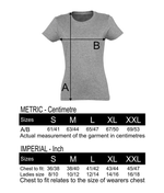 Panache Women's Cycling T-shirts Size Guide