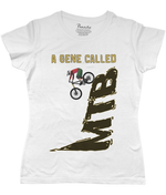 A Gene Called MTB Women's Cycling T-shirt White