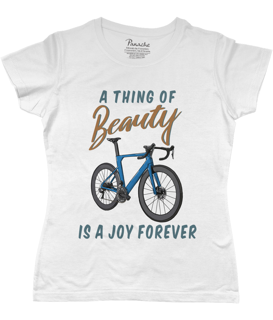 A Thing of Beauty is a Joy Forever Women's Cycling T-shirt White