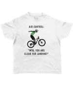 MTB, You Are Clear for Landing Kids Cycling T-shirt White