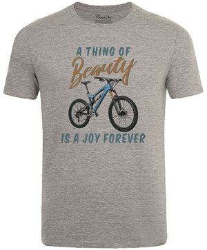 A Thing of Beauty is a Joy Forever MTB Men's Cycling T-shirt Grey