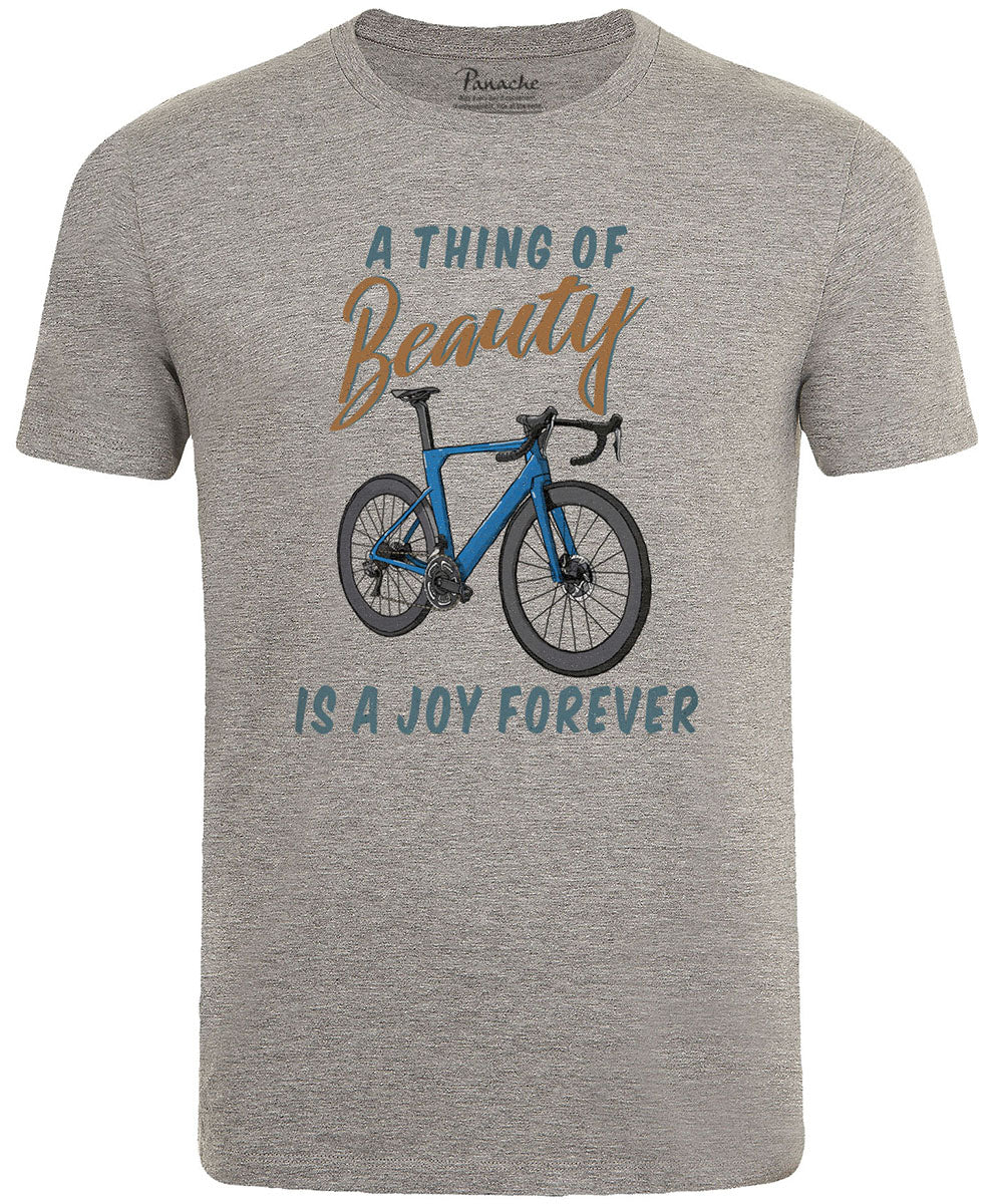 A Thing of Beauty is a Joy Forever Men's Cycling T-shirt Grey