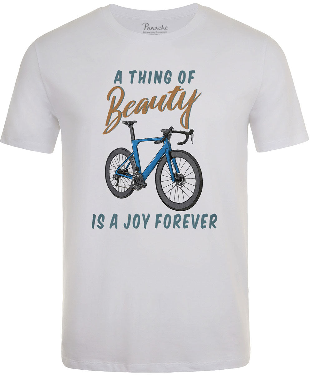 A Thing of Beauty is a Joy Forever Men's Cycling T-shirt White