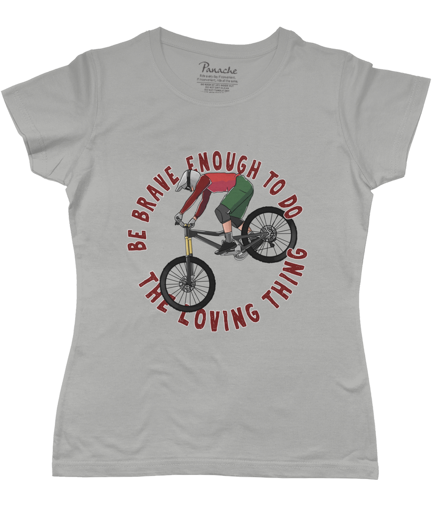 Be Brave Enough to do the Loving Thing Women's Cycling T-shirt Grey