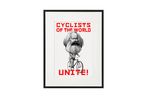 CYCLING ART | CYCLISTS OF THE WORLD UNITE! KARL MARX