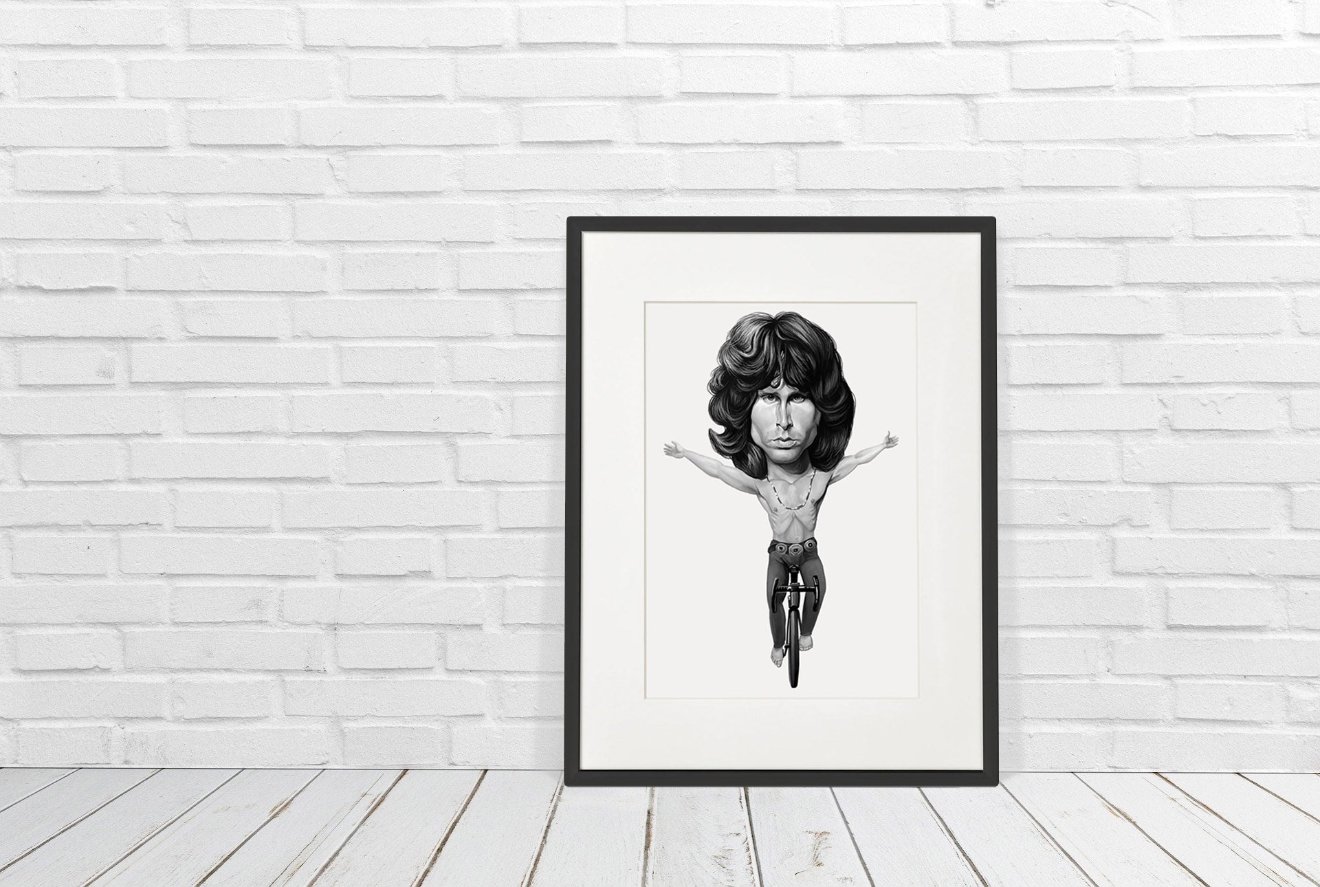 CYCLING ART | JIM MORRISON RIDING HIS BICYCLE