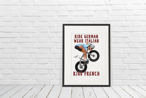 CYCLING ART | RIDE GERMAN, WEAR ITALIAN, KISS FRENCH