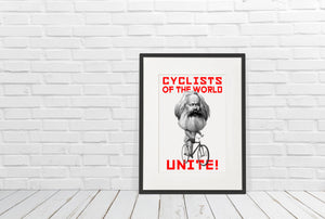 CYCLING ART | CYCLISTS OF THE WORLD UNITE! KARL MARX