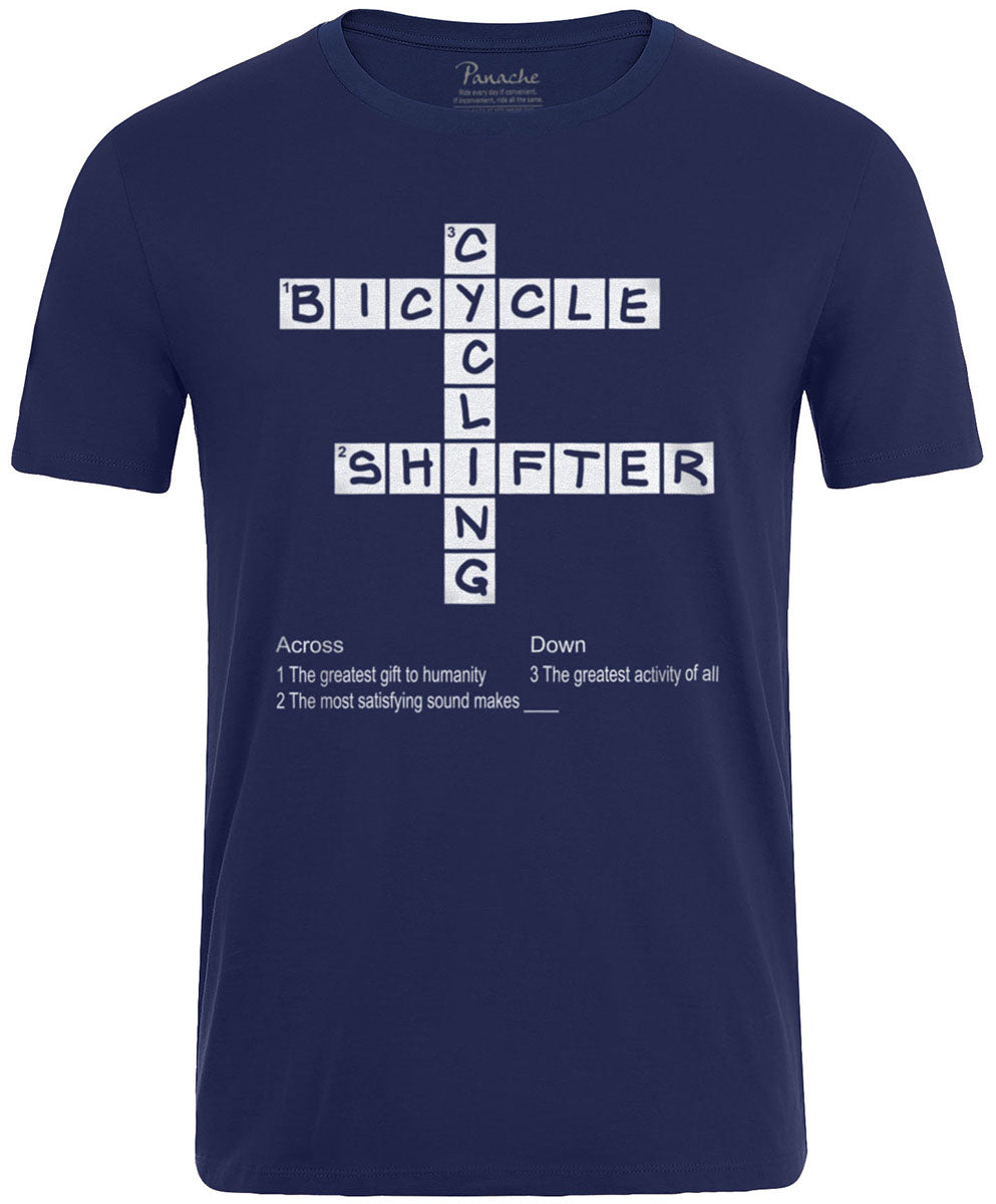 Ultimate Crossword Unique Men’s Cycling T-shirt Navy