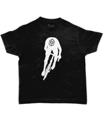 Silhouette of Cyclist Kids Cycling T-shirt Black