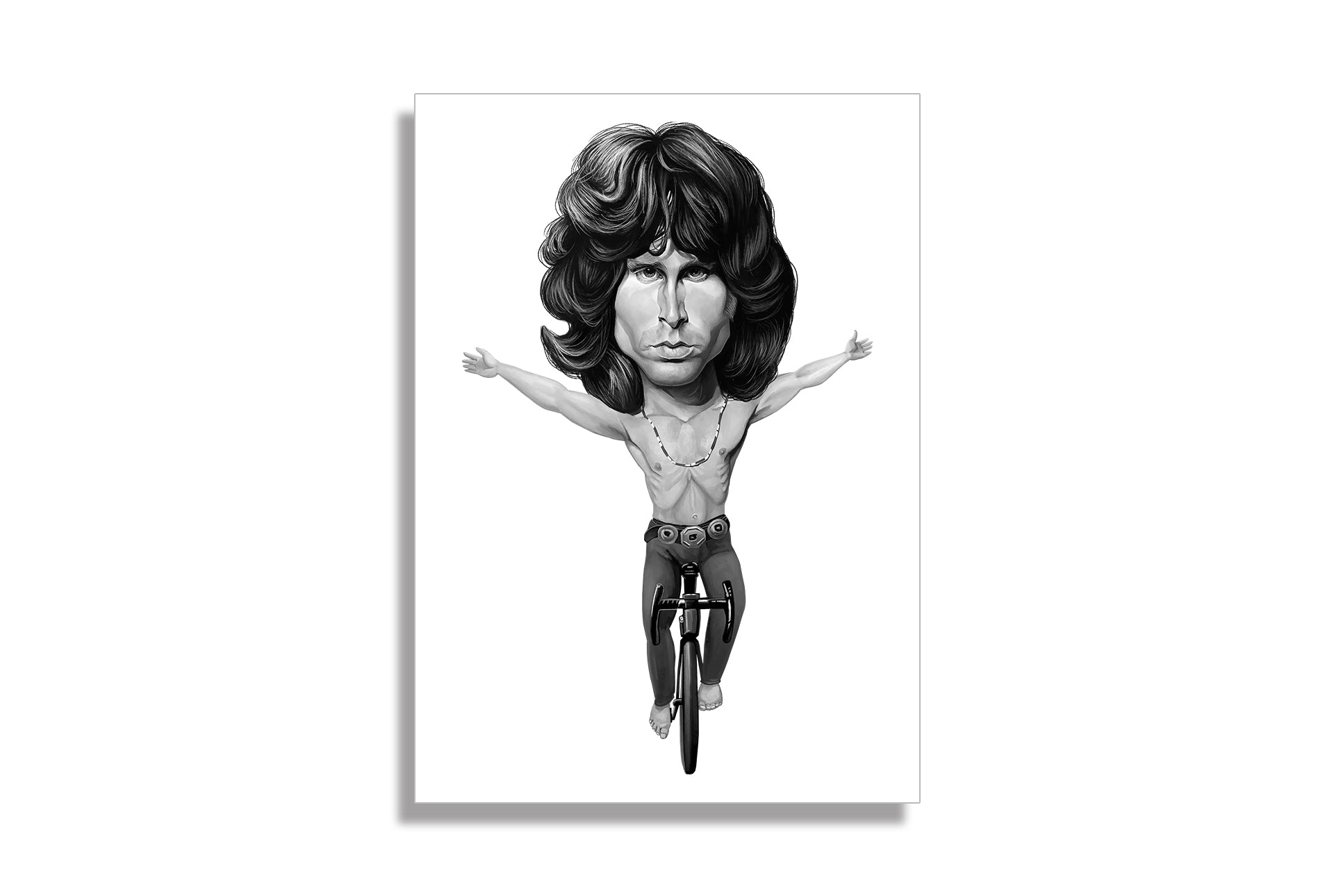 CYCLING ART | JIM MORRISON RIDING HIS BICYCLE