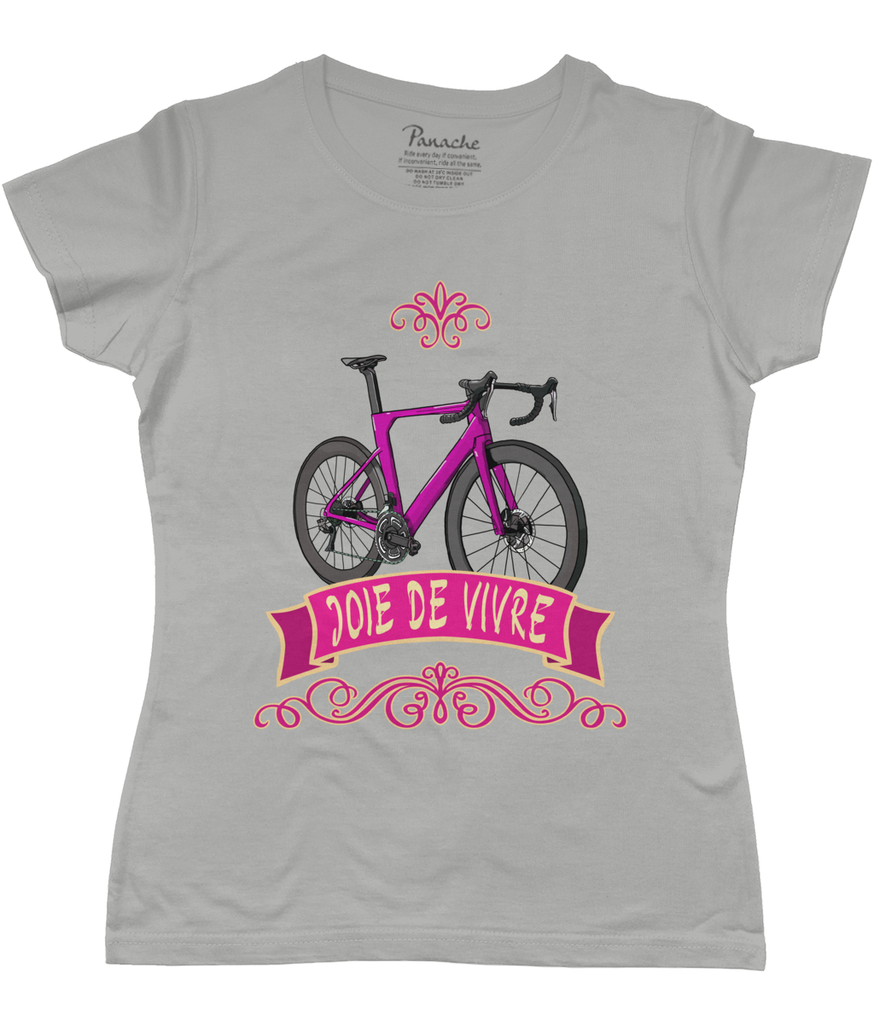 Joie de Vivre Women's Cycling T-shirt Grey