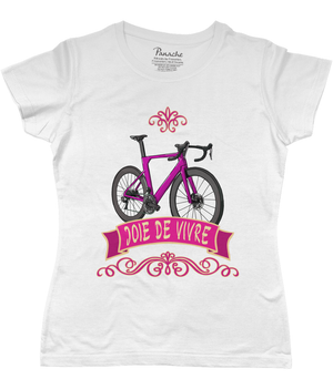 Joie de Vivre Women's Cycling T-shirt White