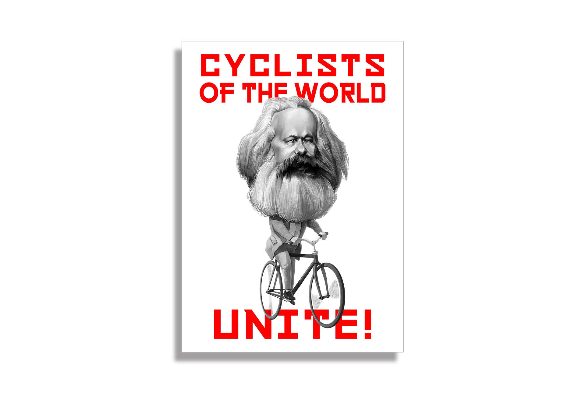 CYCLING ART | CYCLISTS OF THE WORLD UNITE! KARL MARX