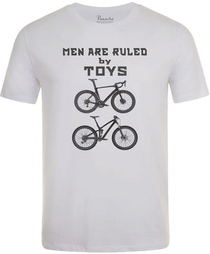 Men are Ruled by Toys Men's Cycling T-shirt White