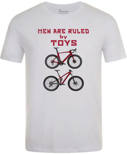 Men are Ruled by Toys Men's Cycling T-shirt White
