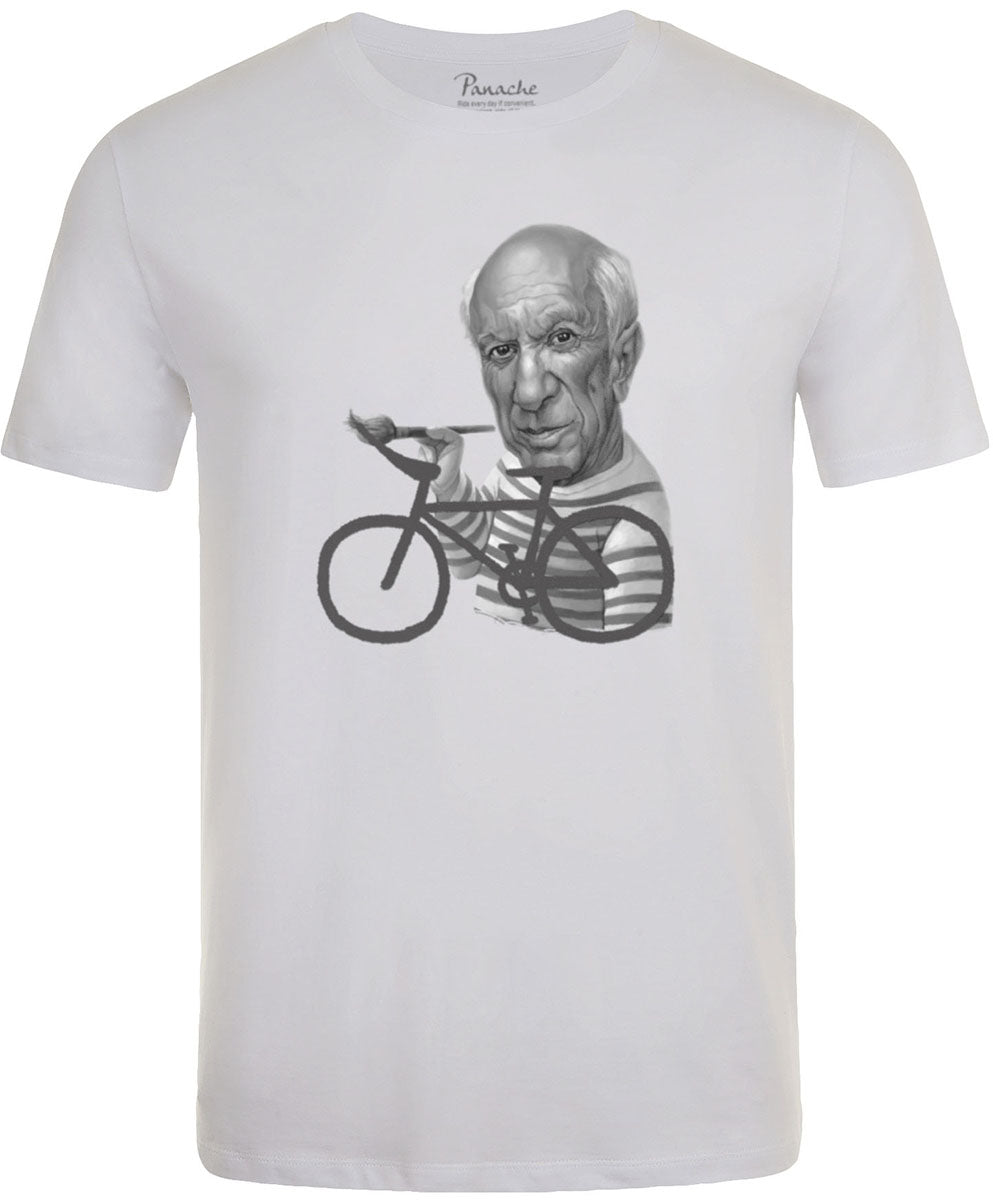 Pablo Picasso Unique Men's Cycling T-shirt White