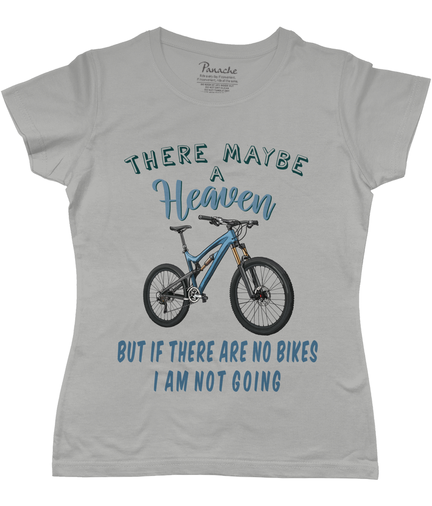 There Maybe a Heaven… Mountain Bike Women's Cycling T-shirt Grey