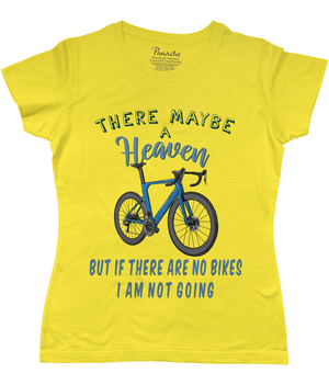 There Maybe a Heaven… Road Bike Women's Cycling T-shirt Yellow