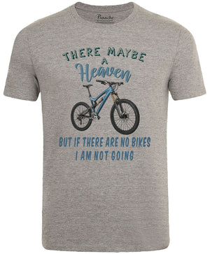 There Maybe a Heaven… MTB Men’s Cycling T-shirt Grey