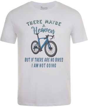 There Maybe a Heaven… Men's Cycling T-shirt White