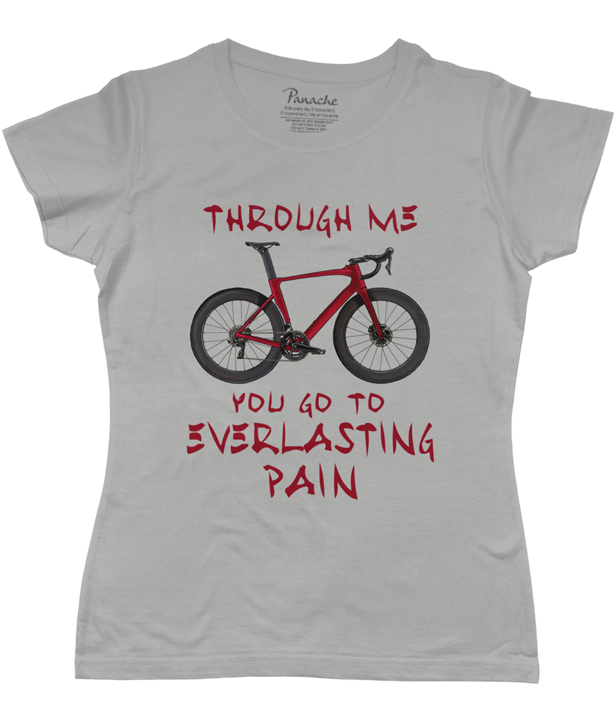 Through me You go to Everlasting Pain Women's Cycling T-shirt Grey