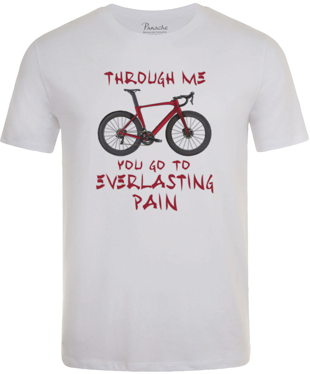 Through me You go to Everlasting Pain Men's Cycling T-shirt White
