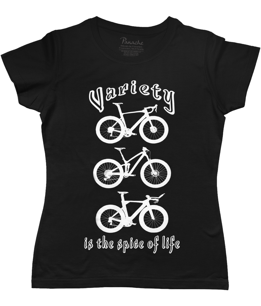 Variety is the Spice of Life Women's Cycling T-shirt Black