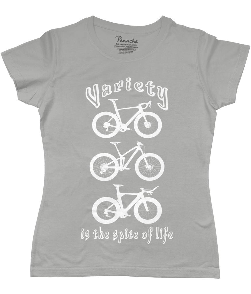 Variety is the Spice of Life Women's Cycling T-shirt Grey