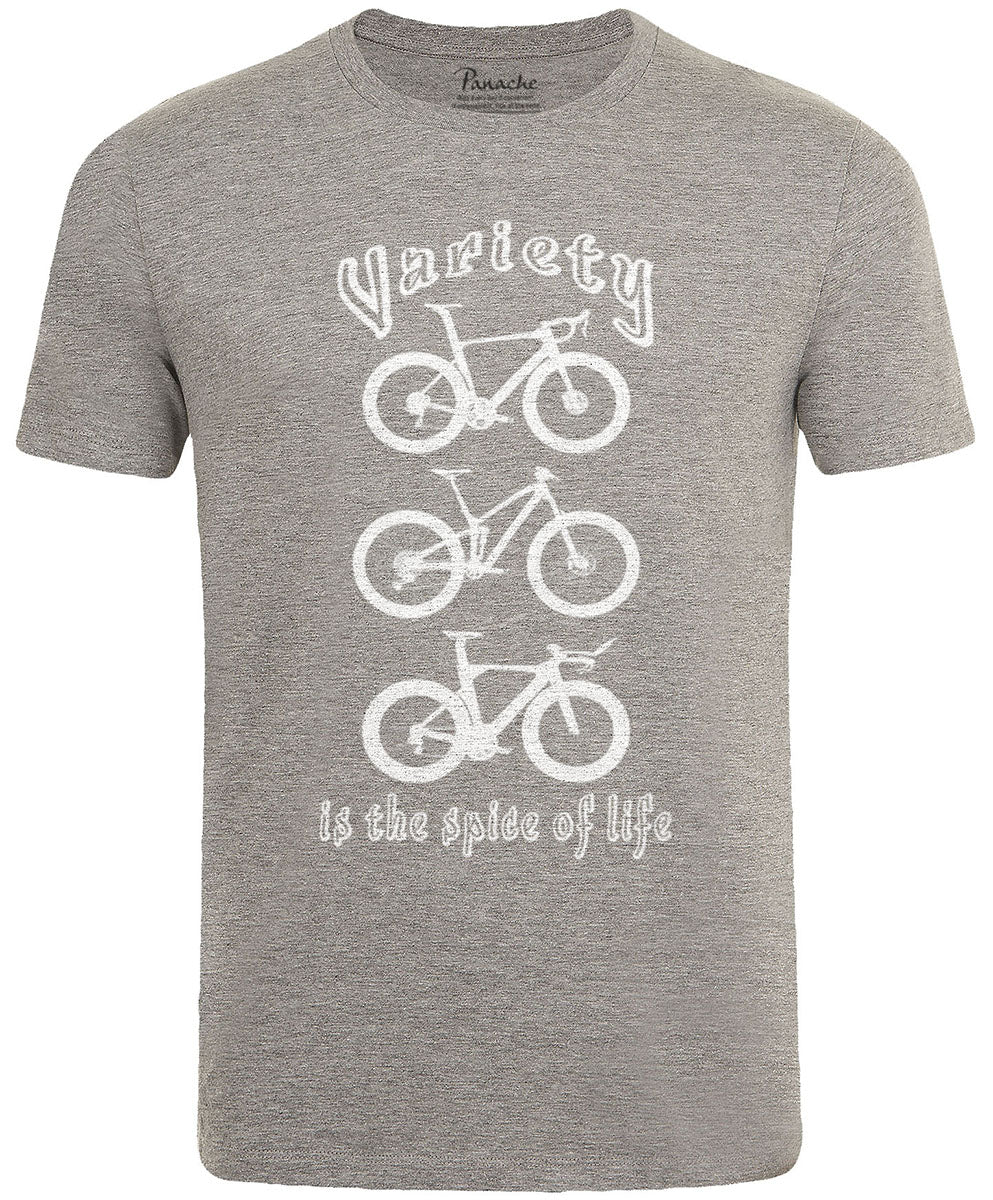 Variety is the Spice of Life Men’s Cycling T-shirt Grey