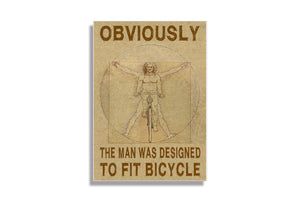 CYCLING ART | VITRUVIAN MAN RIDING HIS BICYCLE