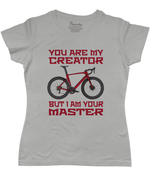 You Are my Creator But I am Your Master Women's Cycling T-shirt Grey