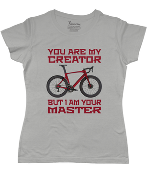 You Are my Creator But I am Your Master Women's Cycling T-shirt Grey