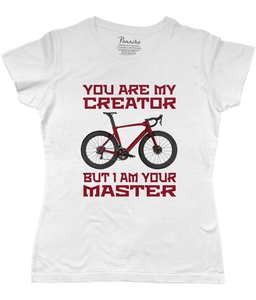 You Are my Creator But I am Your Master Women's Cycling T-shirt White