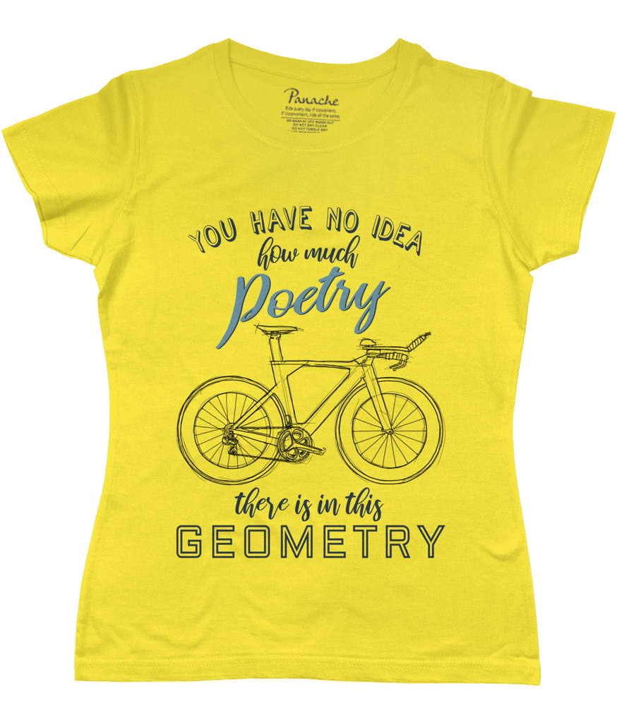 You Have No Idea… Triathlon Bike Women's Cycling T-shirt Yellow